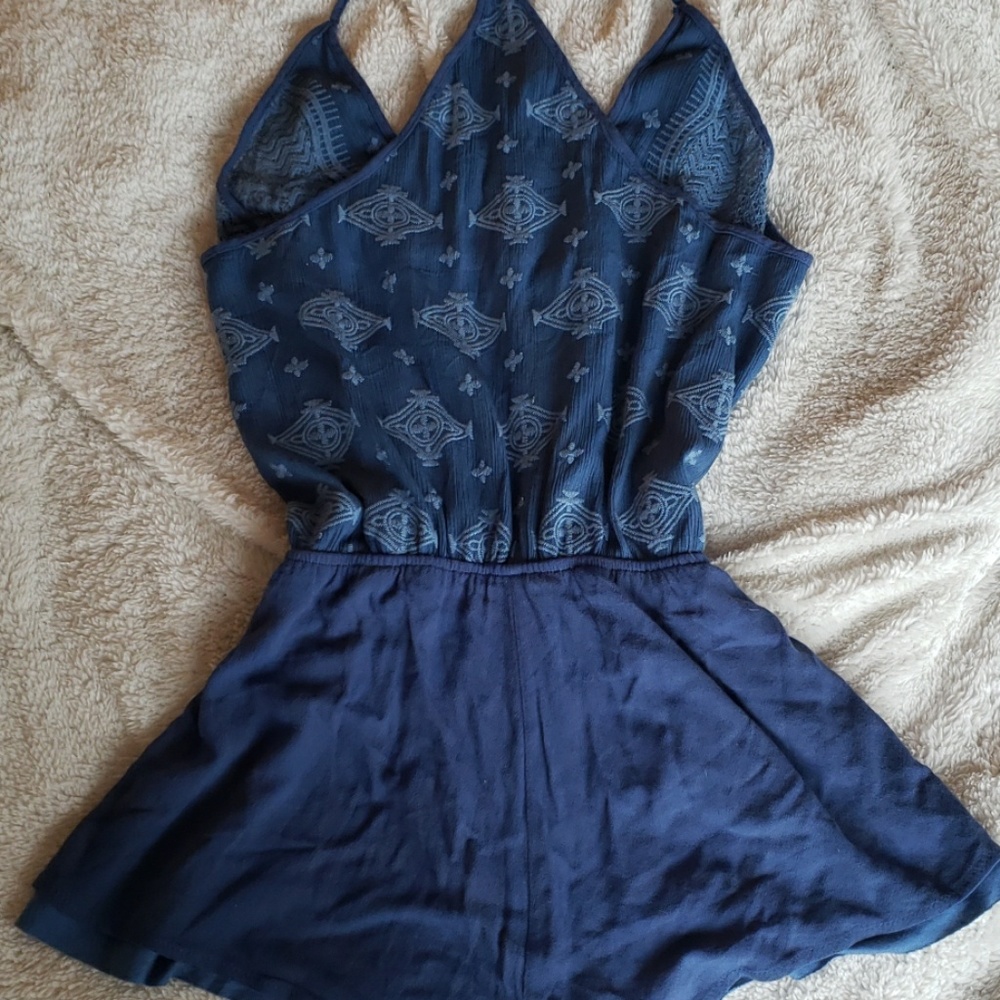 Anthropologie Beautiful Blue Lacey Romper - Picture 8 of 8